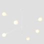 ARTE ILLUMINA ΦΩΤΙΣΤΙΚΟ ΚΡΕΜΑΣΤΟ 6XΕ27 100X65 ΛΕΥΚΟ Eurolamp 144-23003