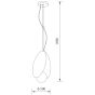 Φωτιστικό Κρεμαστό Λαδί 30xH180cm Led 6w 3300Κ 380lm Sun Light DAISY-6P-GR 