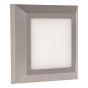 ARTE ILLUMINA ΦΩΤΙΣΤΙΚΟ ΤΟΙΧΟΥ SLIM LED 3W IP65 230V 3000K 125X125mm ΓΚΡΙ PRO Eurolamp 145-52006