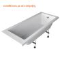 Μπανιέρα Ακρυλική 170x75cm Sirene Cubic CUB17075 