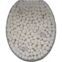 ΚΑΠΑΚΙ WC WHITE PEBBLES 36(φ)x43(μ) ΜΠΕΖ San Lorentzo 8038