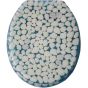 ΚΑΠΑΚΙ WC WHITE PEBBLES 36(φ)x43(μ) ΜΠΛΕ San Lorentzo 8039