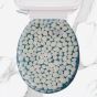 ΚΑΠΑΚΙ WC WHITE PEBBLES 36(φ)x43(μ) ΜΠΛΕ San Lorentzo 8039