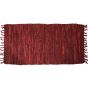 Δερμάτινο χαλάκι LEAΤΗΕR FLΑΤ RED 60Χ90 San Lorentzo 1372RED
