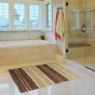 ΠΑΤΑΚΙ ΜΠΑΝΙΟΥ HORIZON LINES ΚΑΦΕ 50X80 San Lorentzo 1700893BROWN