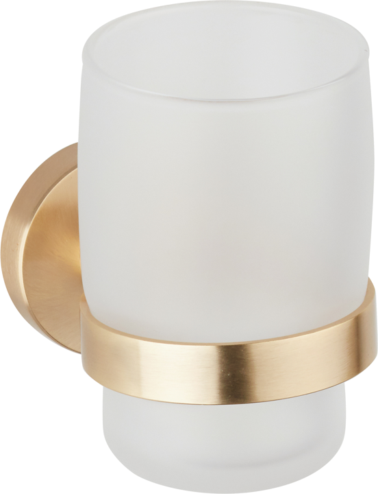 Ποτηροθήκη Γυαλί Χρυσό Ματ Bronze Art Inox304 2030-G1