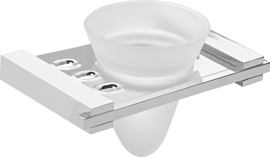 Ποτηροθήκη Γυαλί Χρώμιο Bronze Art San Remo 20M3-10