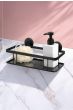 Επιτοίχιο Ράφι Μαύρο από Ατσάλι 29x13.5x11cm AWD02082056 AWD02082056