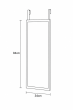 Κρεμαστός Καθρέπτης για Πόρτα από MDF 34x94cm White MRShome DF-0036003