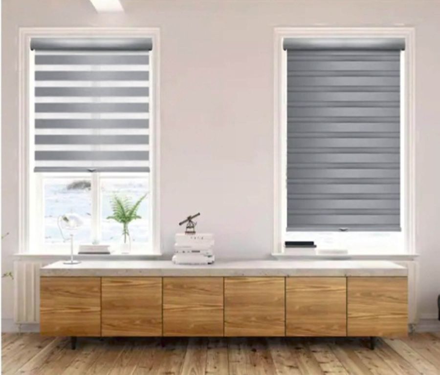 Double Ρόλερ Ρυθμιζόμενης Σκίασης 120x230cm Γκρι MRShome DRD-GR120230