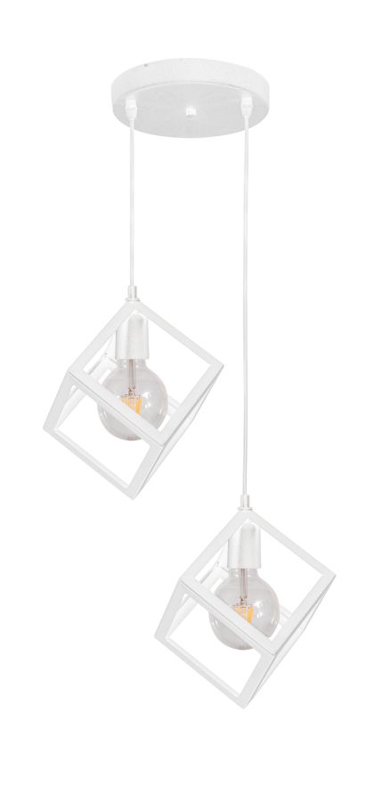 PDC 1249-2 WH  CHN ΡΑΓΑ 2/Φ ΜΕ ΚΡΕΜΑΣΤΟΥΣ ΛΕΥΚΟΥΣ ΚΥΒΟΥΣ 2ΧΕ27 ARlight 0104571