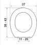 Κάλυμμα Λεκάνης WC Βακελιτικό B.Τ Μαύρο 37x38-43cm Kerafina Όλυμπος-Ιθάκη, Ideal Standard  Μπαχάμα-Μπαχάμα 2000  Elvit 0051-Black 