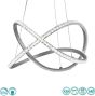 Φωτιστικό Κρεμαστό Ασημί D50xH150cm Led SMD 26w 3000lm Trio Lighting RL Rubin R32021105