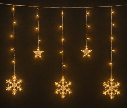 138Led Ασύμετρη Κουρτίνα Με Πρόγραμμα ,Μετασχηματιστή Ip44 Και Διακοσμητικές Φιγούρες ,Διάφανο Καλώδιο / Θερμό Λαμπάκι 250 x 80cm Lianos 23666