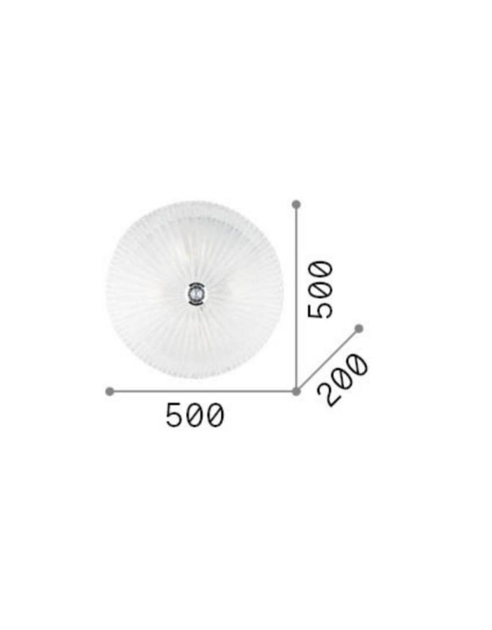 SHELL PL4 TRASPARENTE Ideal Lux 008615