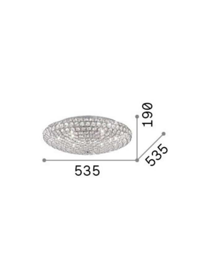 KING PL9 CROMO Ideal Lux 073255