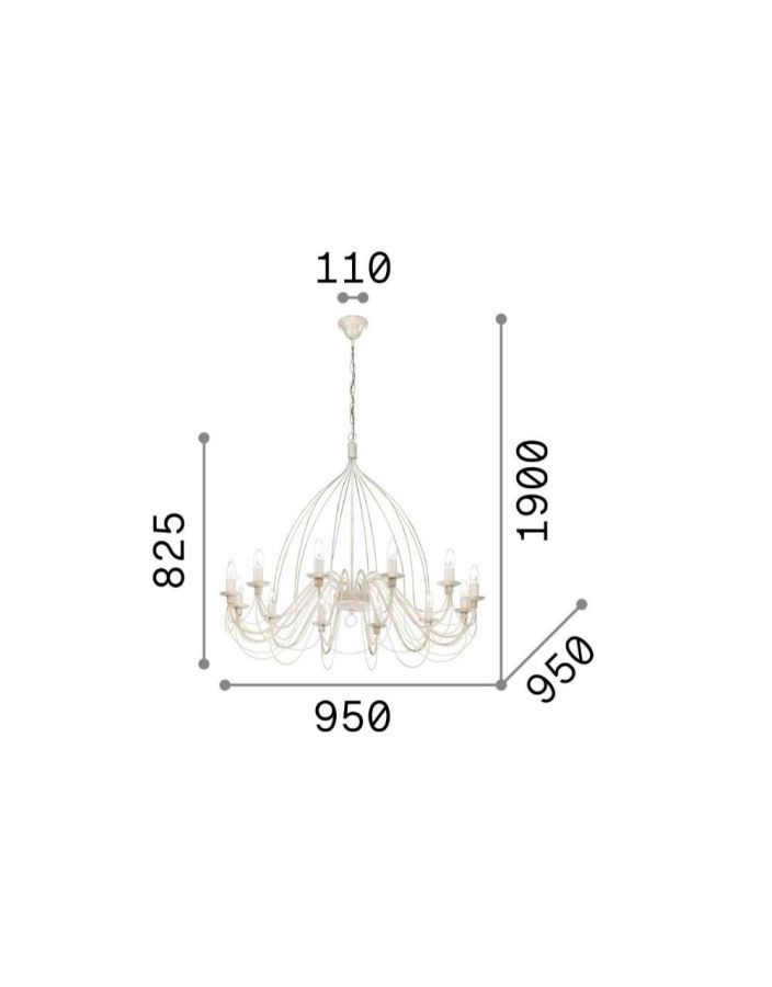 CORTE SP12 BIANCO Ideal Lux 097664