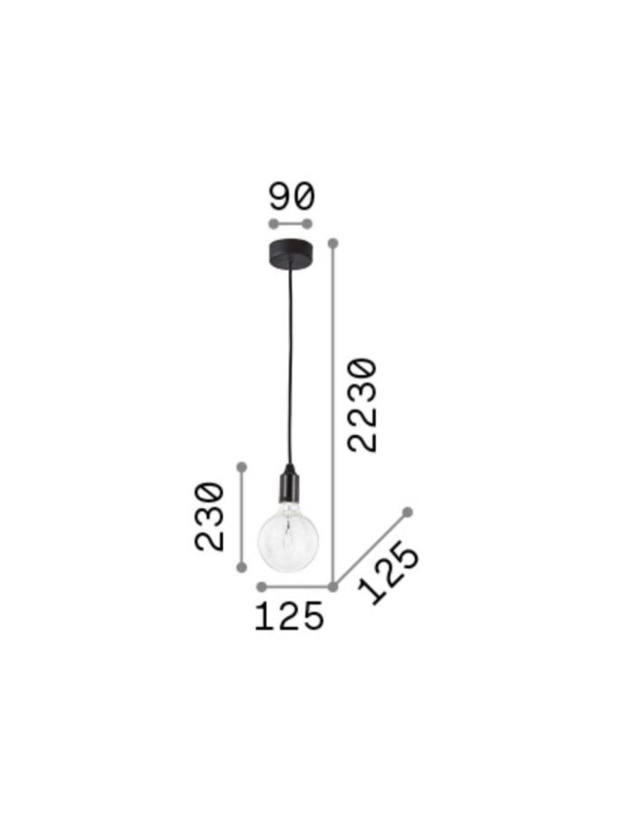 EDISON SP1 BIANCO Ideal Lux 113302