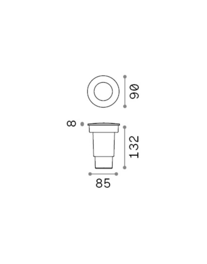 GRAVITY PT ROUND SMALL Ideal Lux 120249