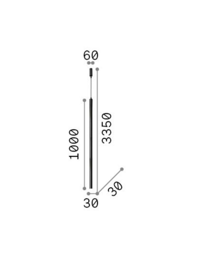 ULTRATHIN SP D100 ROUND ON-OFF NERO Ideal Lux 142913