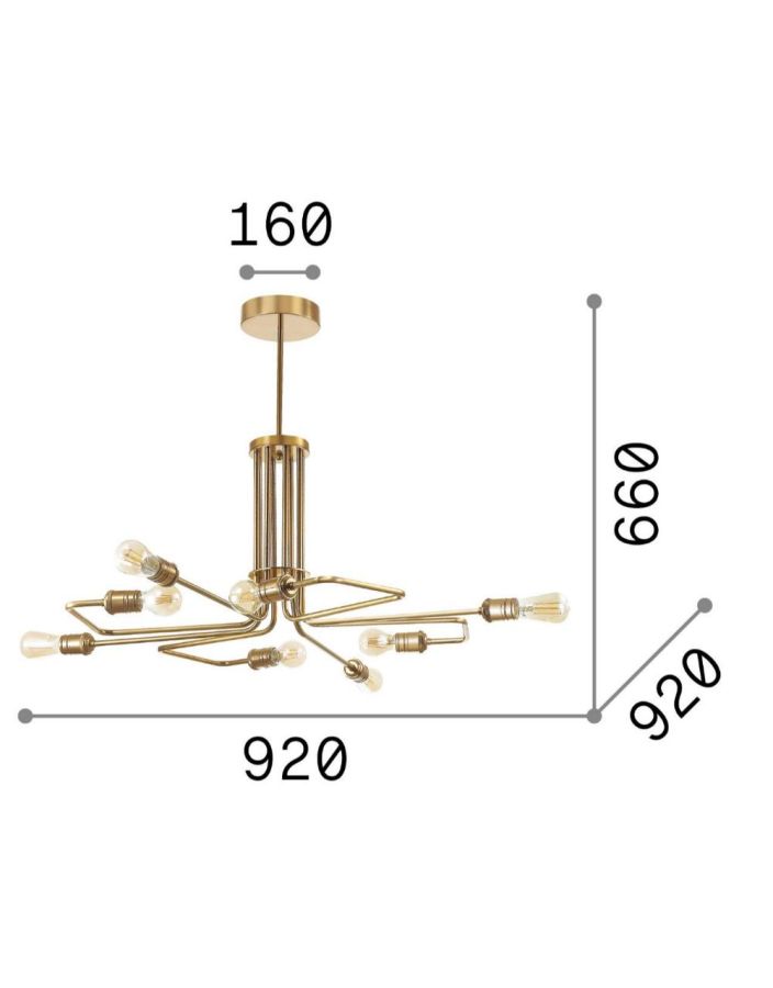TRIUMPH SP8 OTTONE Ideal Lux 160269
