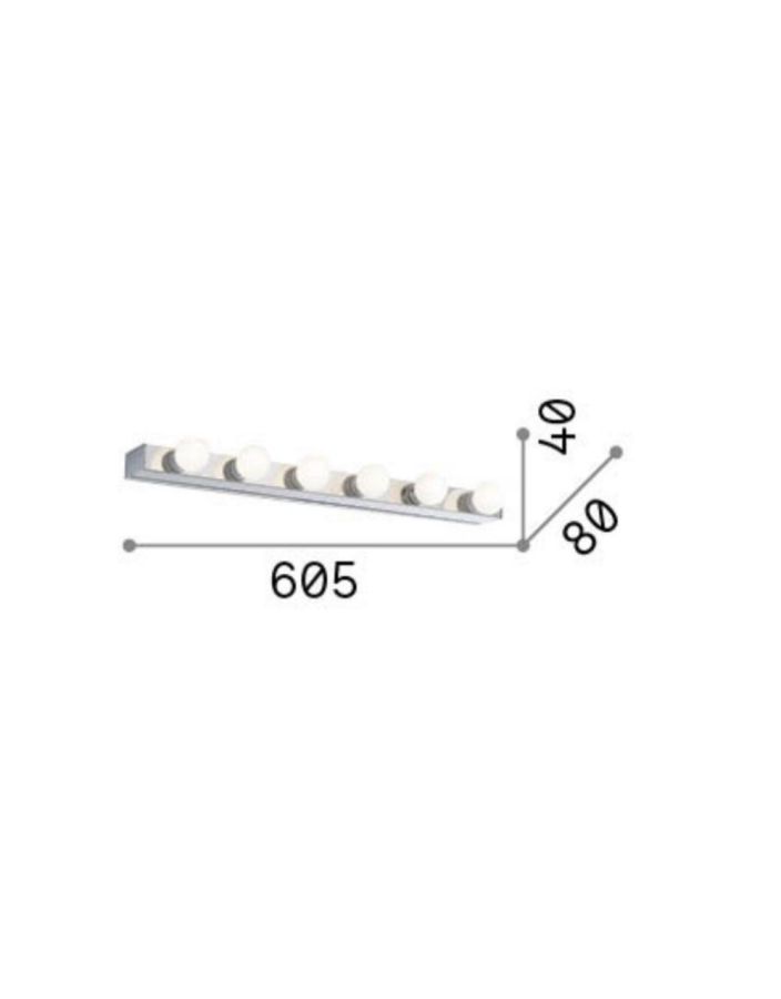 PRIVE' AP6 OTTONE Ideal Lux 179681