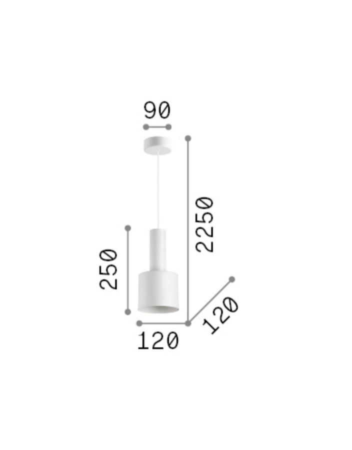 HOLLY SP1 NERO Ideal Lux 231563