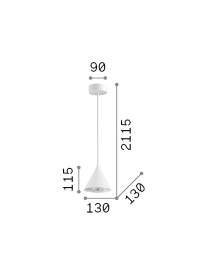 A-LINE SP1 D13 NERO Ideal Lux 232713