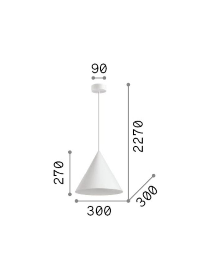 A-LINE SP1 D30 BIANCO Ideal Lux 232720