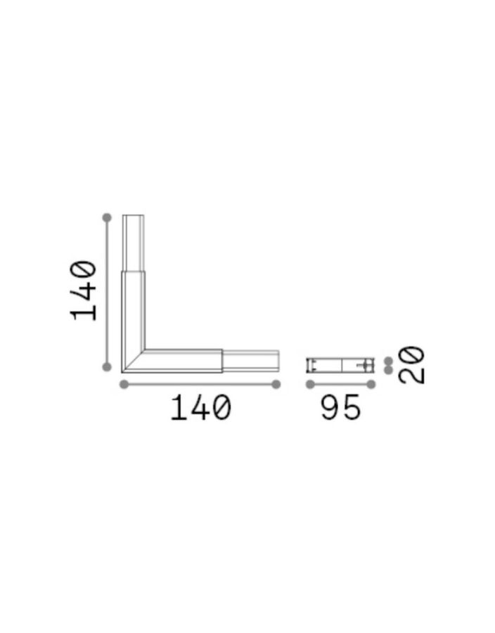 LINUS CORNER 3000K WH Ideal Lux 241999