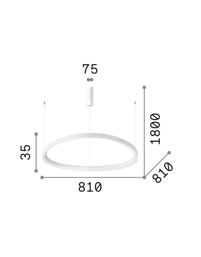 GEMINI SP D081 ON-OFF BIANCO 3000K Ideal Lux 247274
