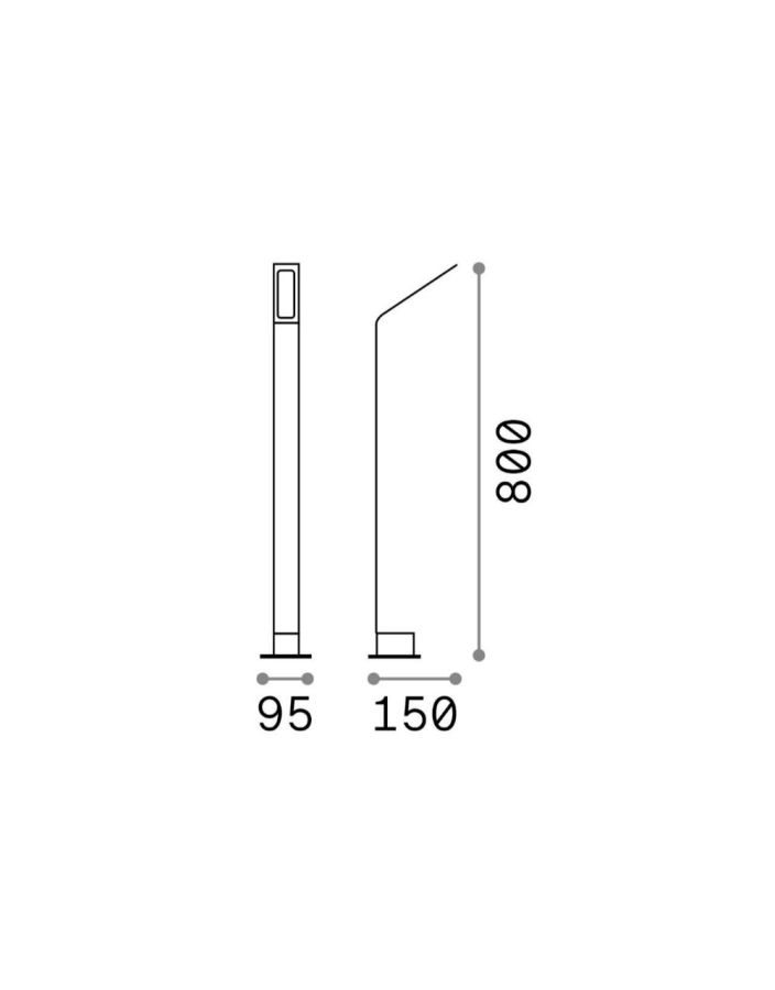 AGOS PT H80 4000K ANTRACITE Ideal Lux 268422