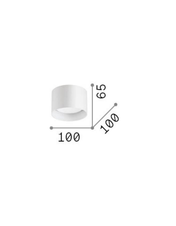 SPIKE PL1 ROUND NERO Ideal Lux 278704