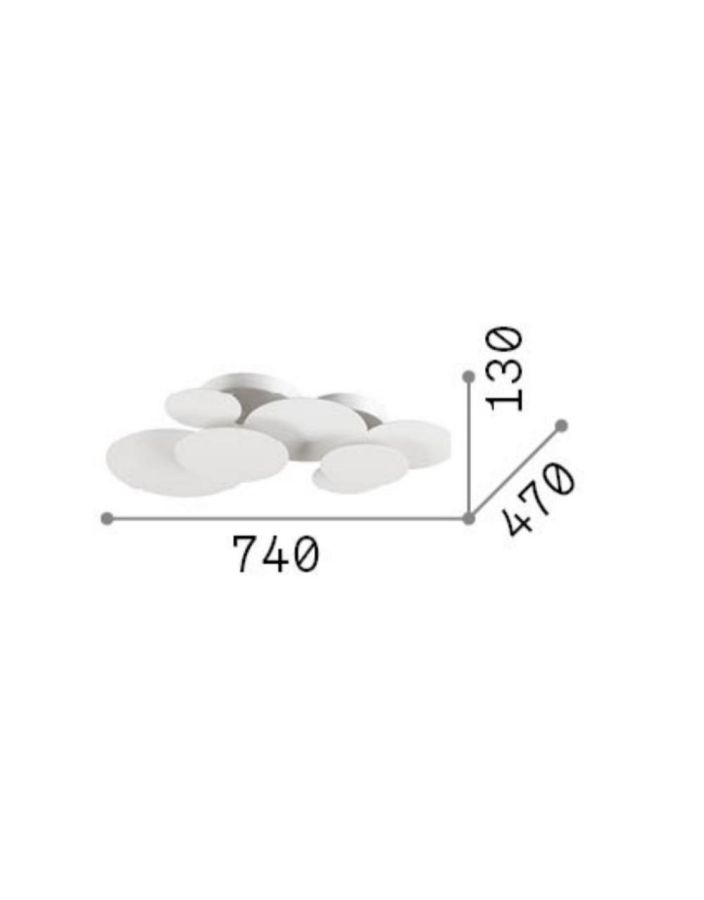 CLOUD PL D74 Ideal Lux 285207