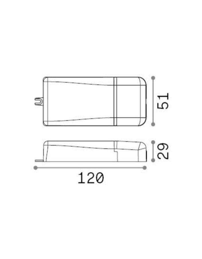 BENTO DRIVER DALI/PUSH 20W 350 mA Ideal Lux 287874