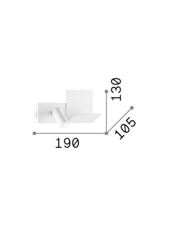 KOMODO-1 AP NERO Ideal Lux 291796