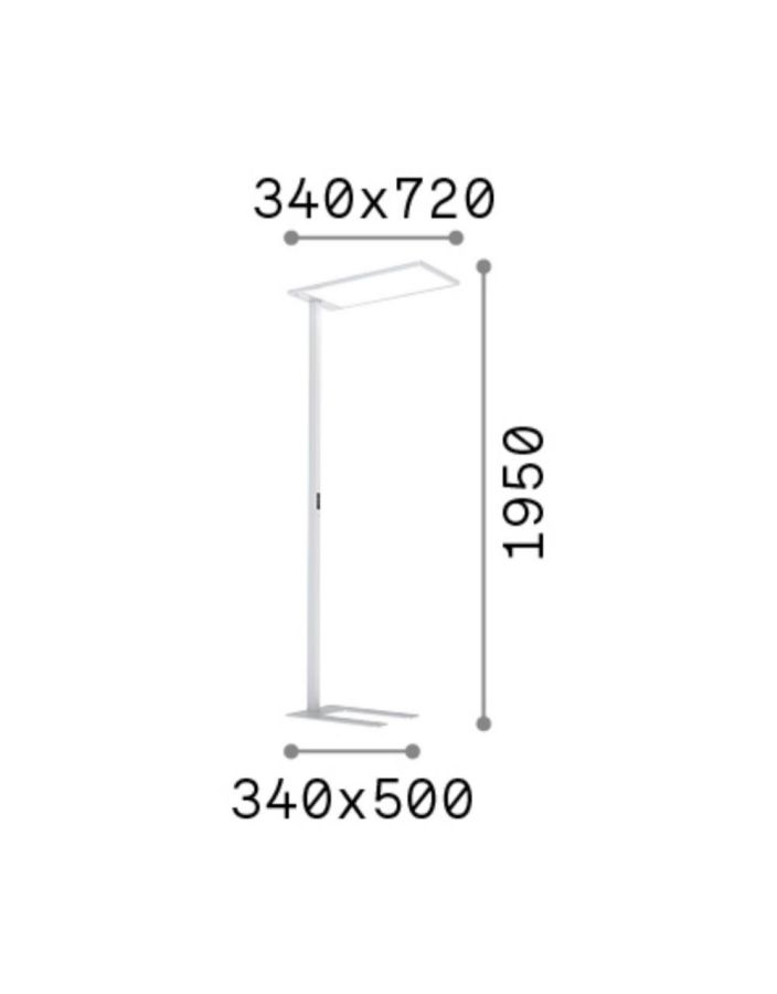 COMFORT-1 PT 3000K NERO Ideal Lux 296678