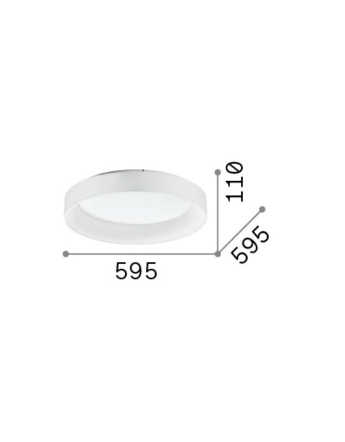 ZIGGY PL D060 NERO Ideal Lux 307213