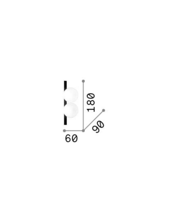 PING PONG AP2 NERO Ideal Lux 313252