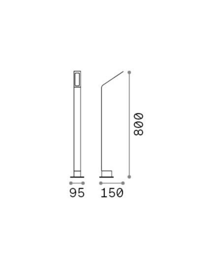 AGOS PT H80 3000K COFFEE Ideal Lux 326726