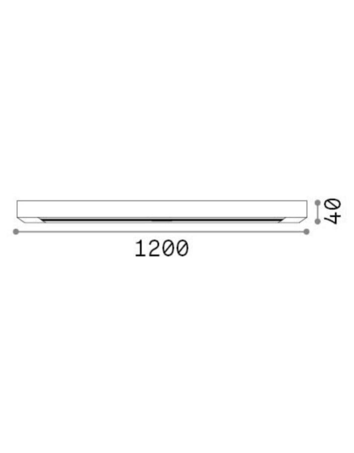 ROSONE LINEARE ALL IN 6 LUCI OTTONE Ideal Lux 328775