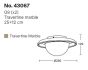 InLight Πλαφονιέρα οροφής γκρι από travertine marble 2XG9 D:25cm 43067