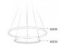 SE LED 60 STELINA PENDANT BLACK 60-40cm 47W 3CC IP20 220V 2 YEARS WARRANTY A1 HOMELIGHTING 77-50639