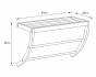Κρεμάστρα Τοίχου με Ράφι Bamboo 45x20x34cm Μπεζ/Λευκή MRShome DS-1140000