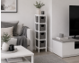 Συρταριέρα με 4 Συρτάρια MDF Γκρι/Λευκή 17x24x65cm MRShome DS-1296000