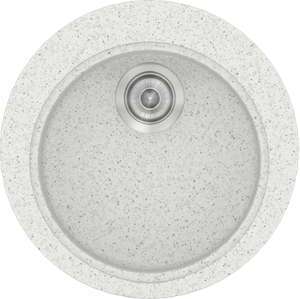 Sanitec Νεροχύτης 316 Classic 48×48 316-01-Granite-White