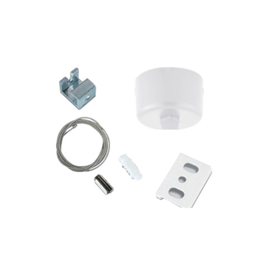 Ανάρτηση Ράγας +2Μ Καλώδιο Λευκό Viokef 02/0007