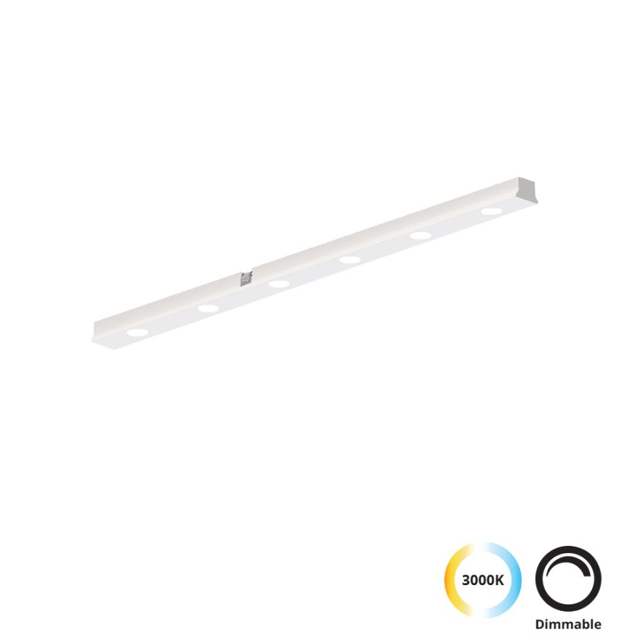 Linear Antiglare για Λευκή Μαγνητική Ράγα L300 Slim Magnetic Viokef 4288501