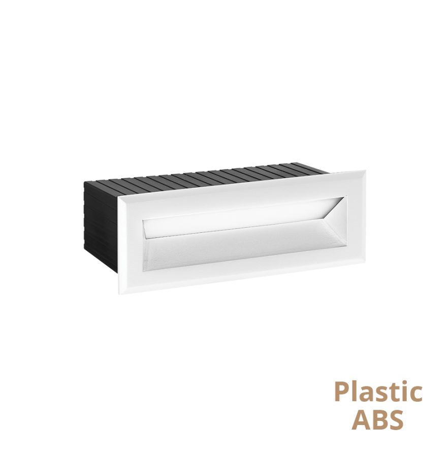 Χωνευτό Φωτιστικό Τοίχου Λευκό Flik Viokef 4308700