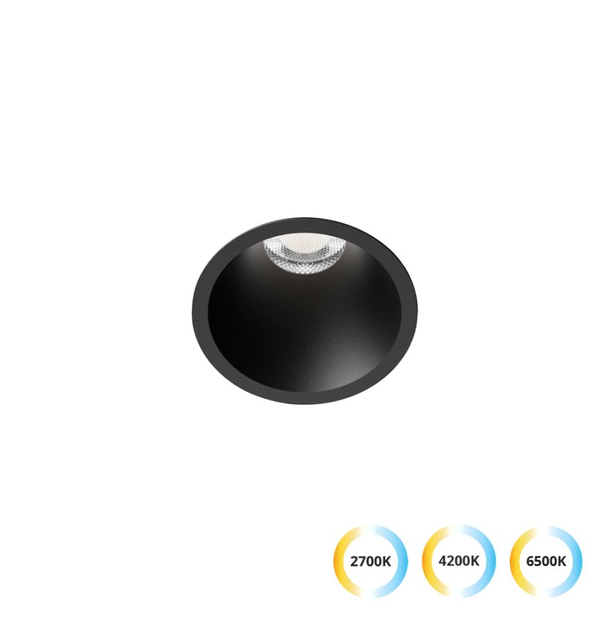 Χωνευτό Σποτ Μαύρο D:72 Triac Dim Dylan Viokef 4311201-D1